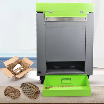 cardboard shredder machine ps73 (500mm blade width) – eco friendly packaging cushion maker for waste box recycling & protective wrapping